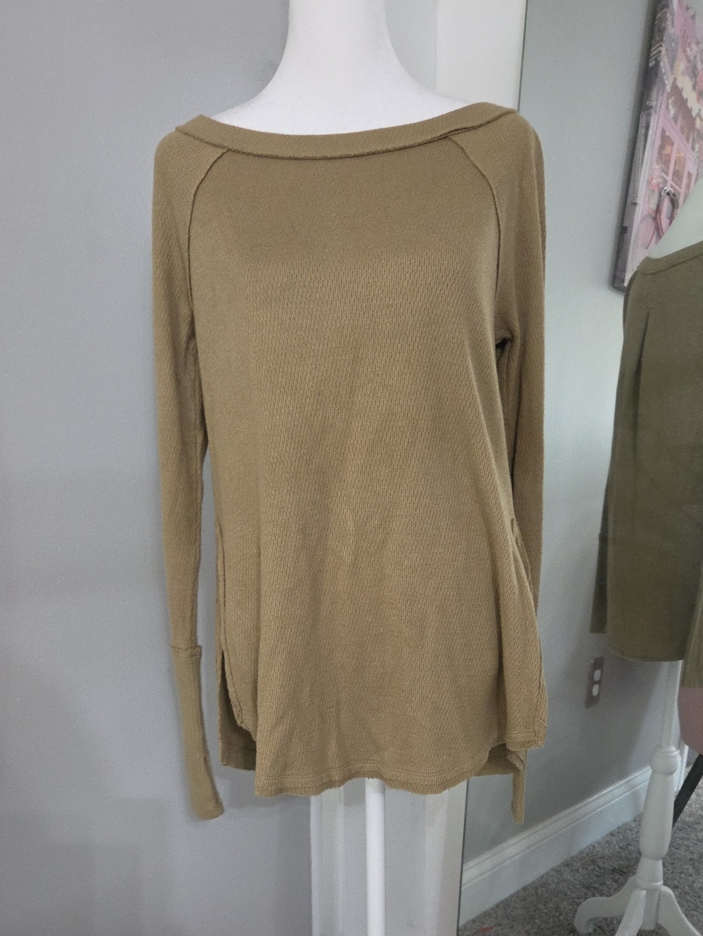 We The Free Ribbed Knit Long Sleeve Top